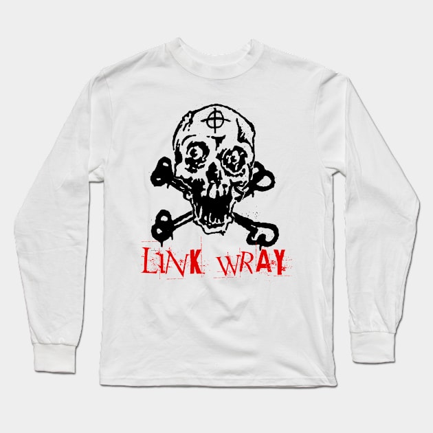 link wray skullnation Long Sleeve T-Shirt by tripanca mineral